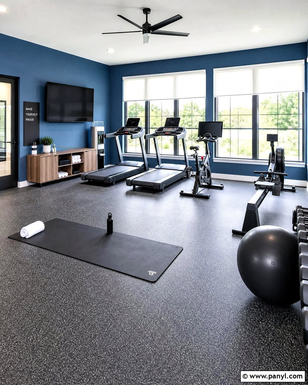 Cardio Gym Room - 20 house gym room ideas