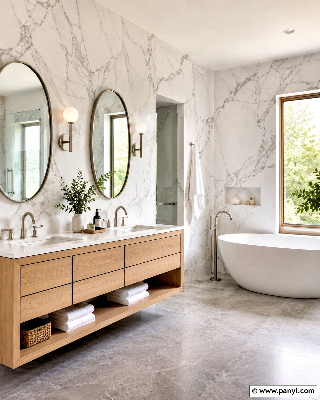 Carrara Marble Bathroom Wall - 20 marble wall design luxury ideas