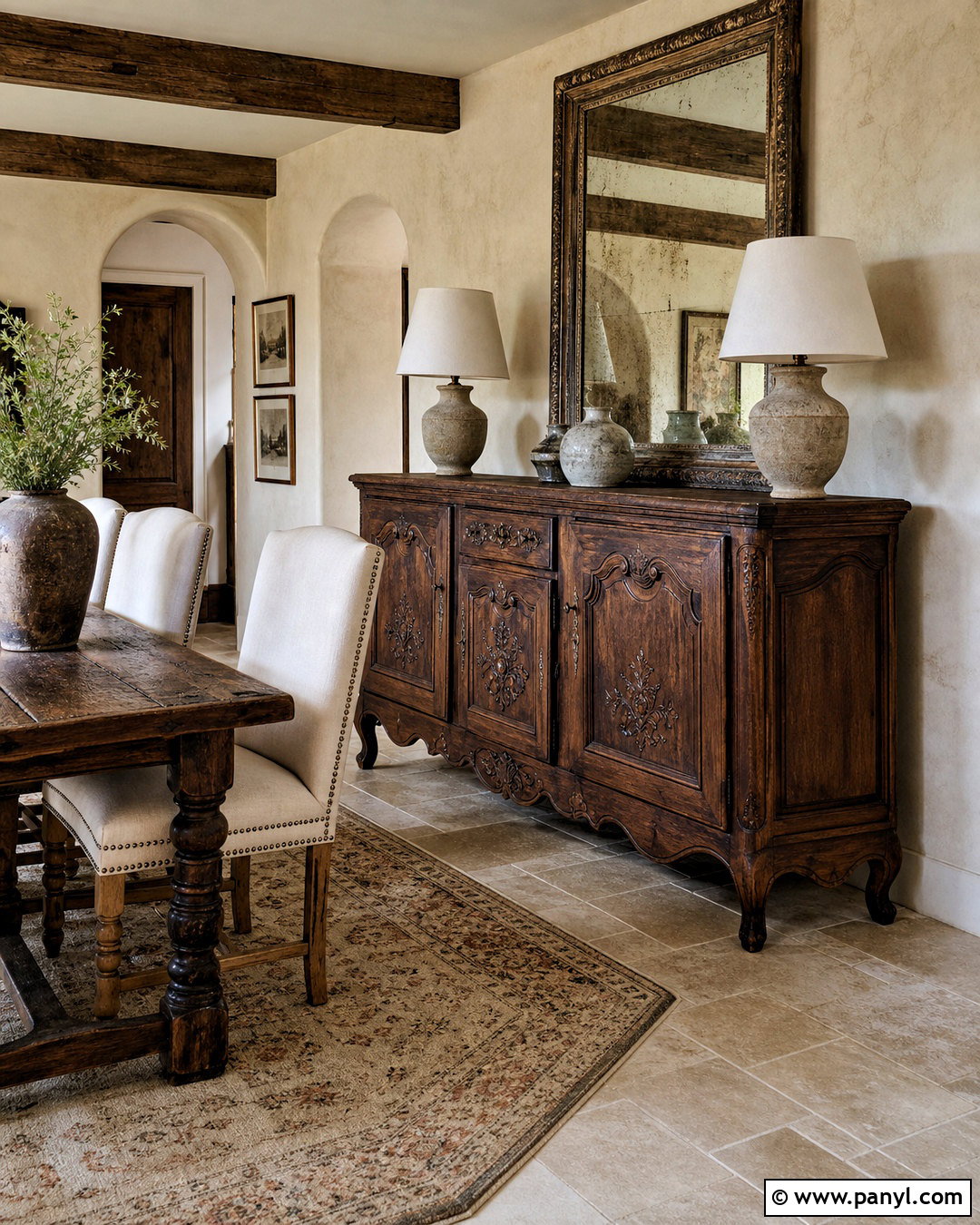Carved Wood French Country Sideboard - 20 french country sideboard ideas