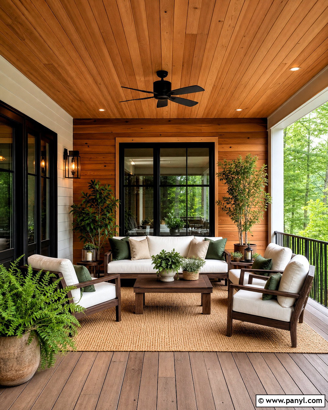 Cedar And Dark Walnut Wood Combination - 20 wood color combination ideas