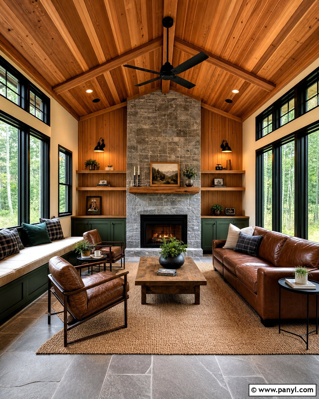 Cedar And Forest Green Wood Color Palette - 20 wood colour palette ideas