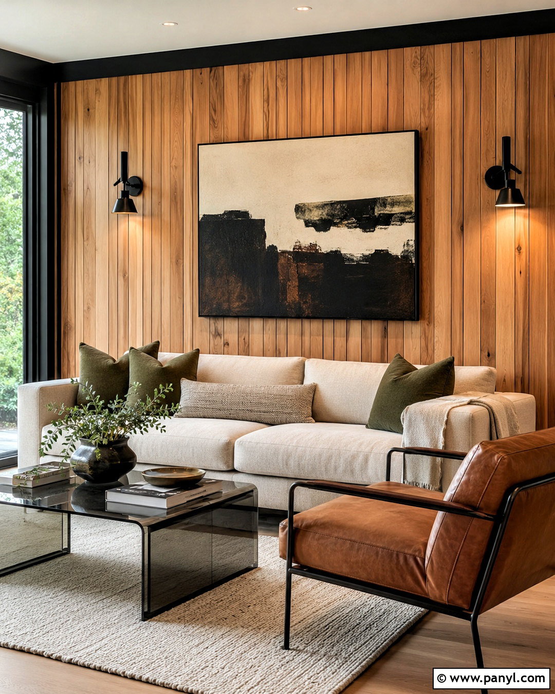 Cedar Wall With Black Accents - 20 cedar walls interior ideas
