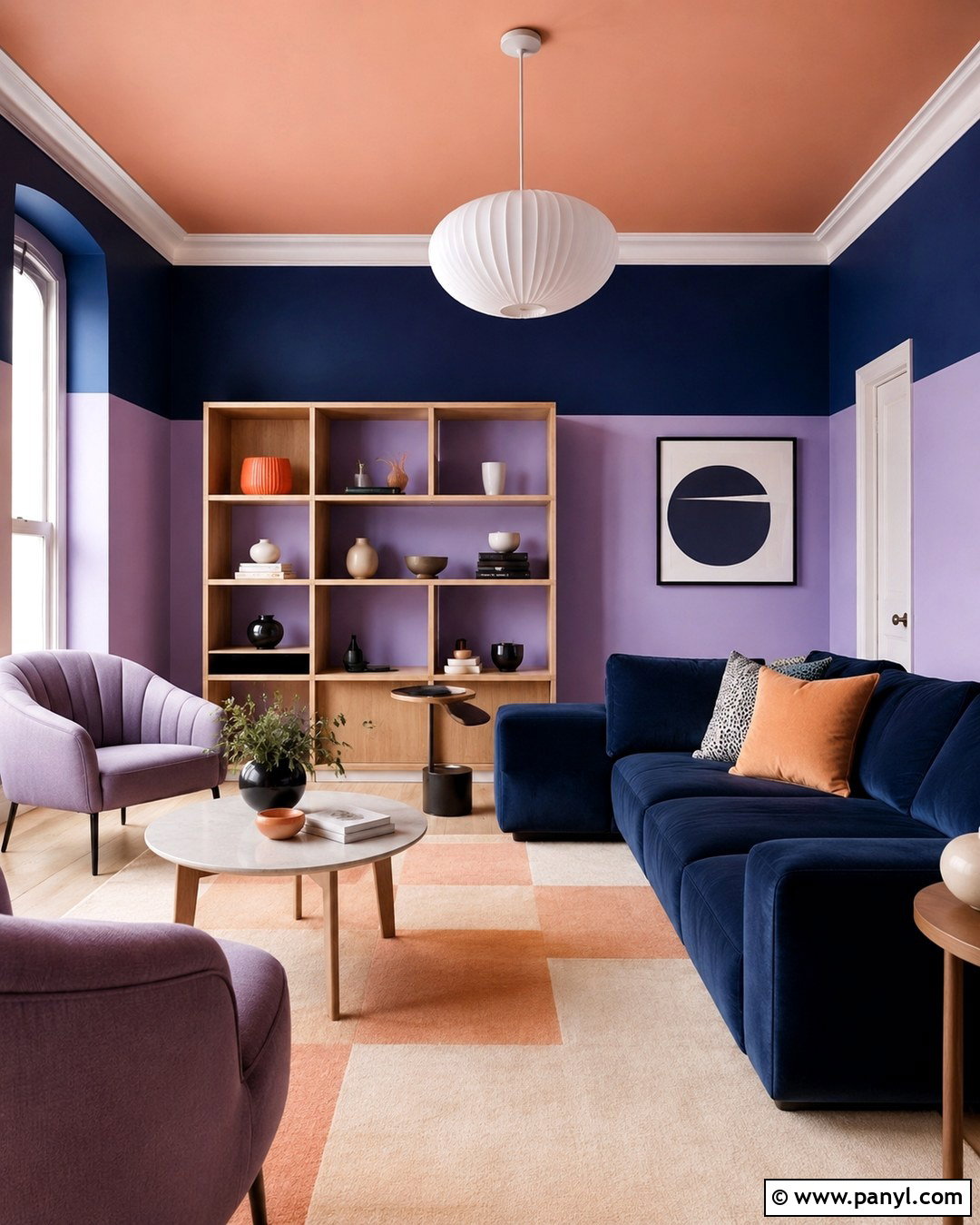 Ceiling And Wall Color Blocking - 20 Multi Color Room Walls