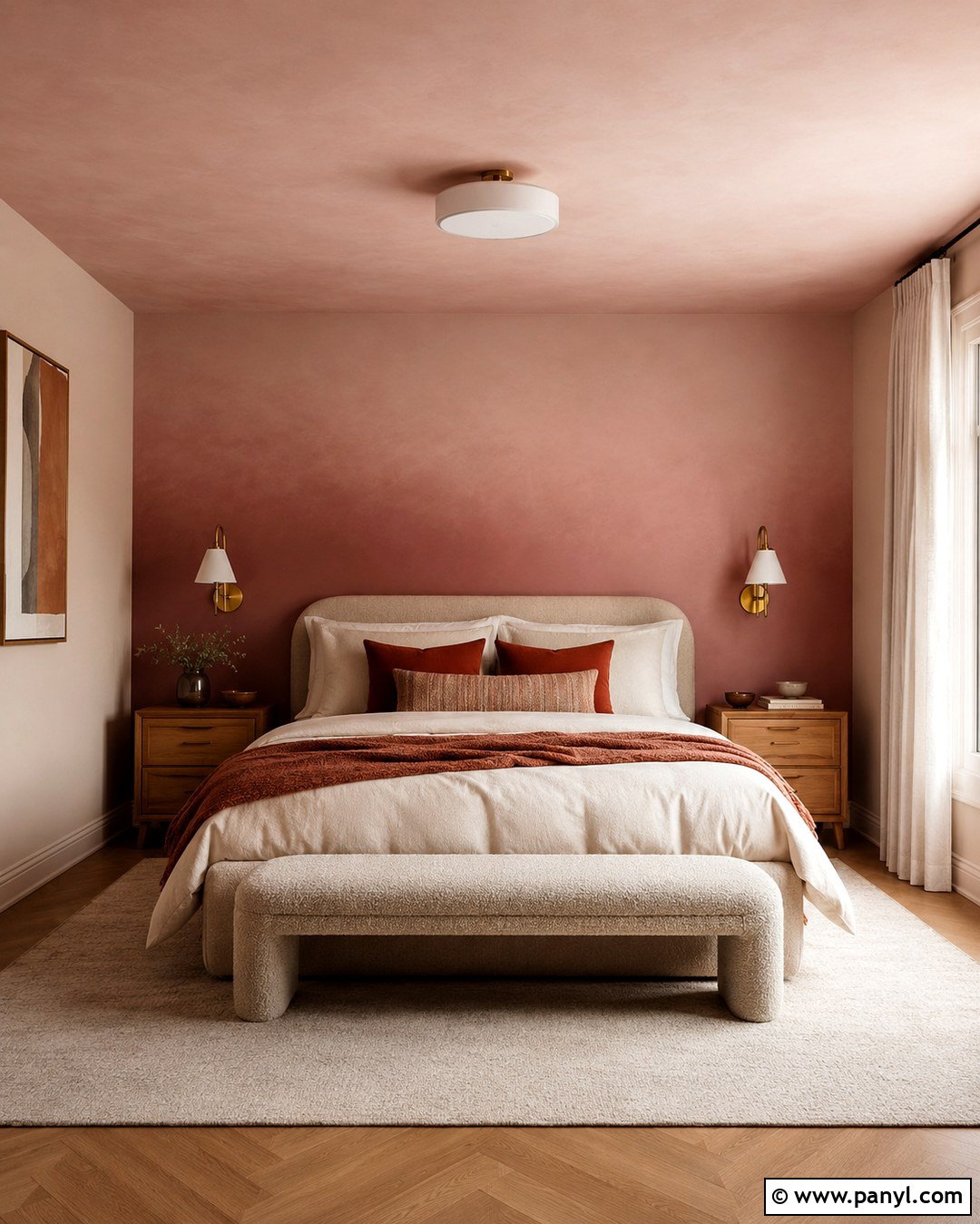 Ceiling Gradient Wall Bedroom - 20 Color Gradient Wall Ideas