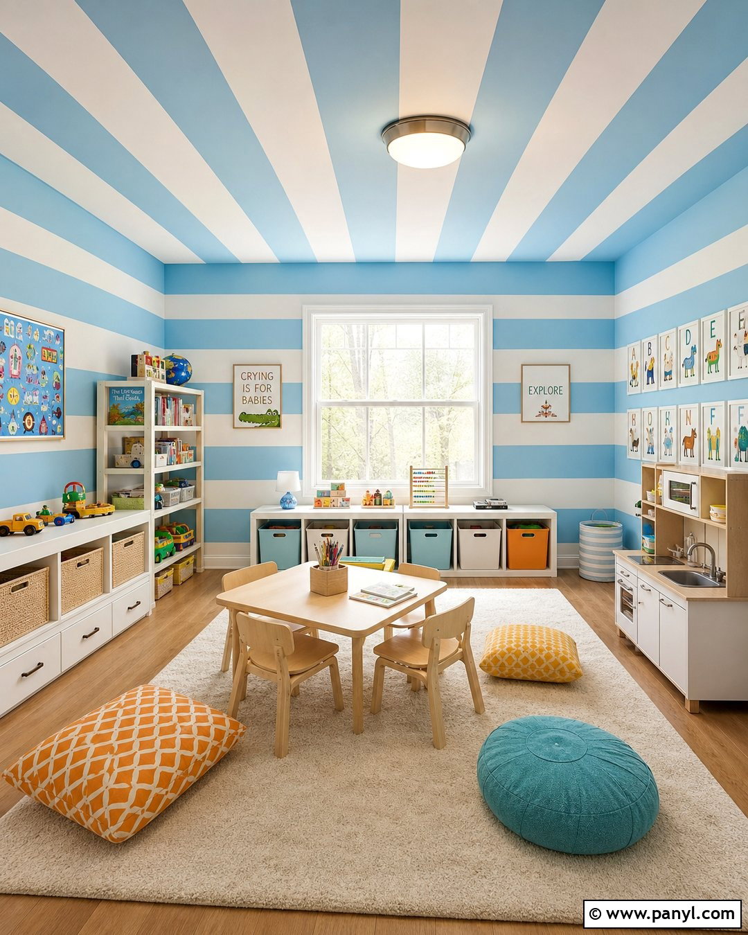 Ceiling Wall Paint Stripes - 30 Wall Lines Paint Stripes
