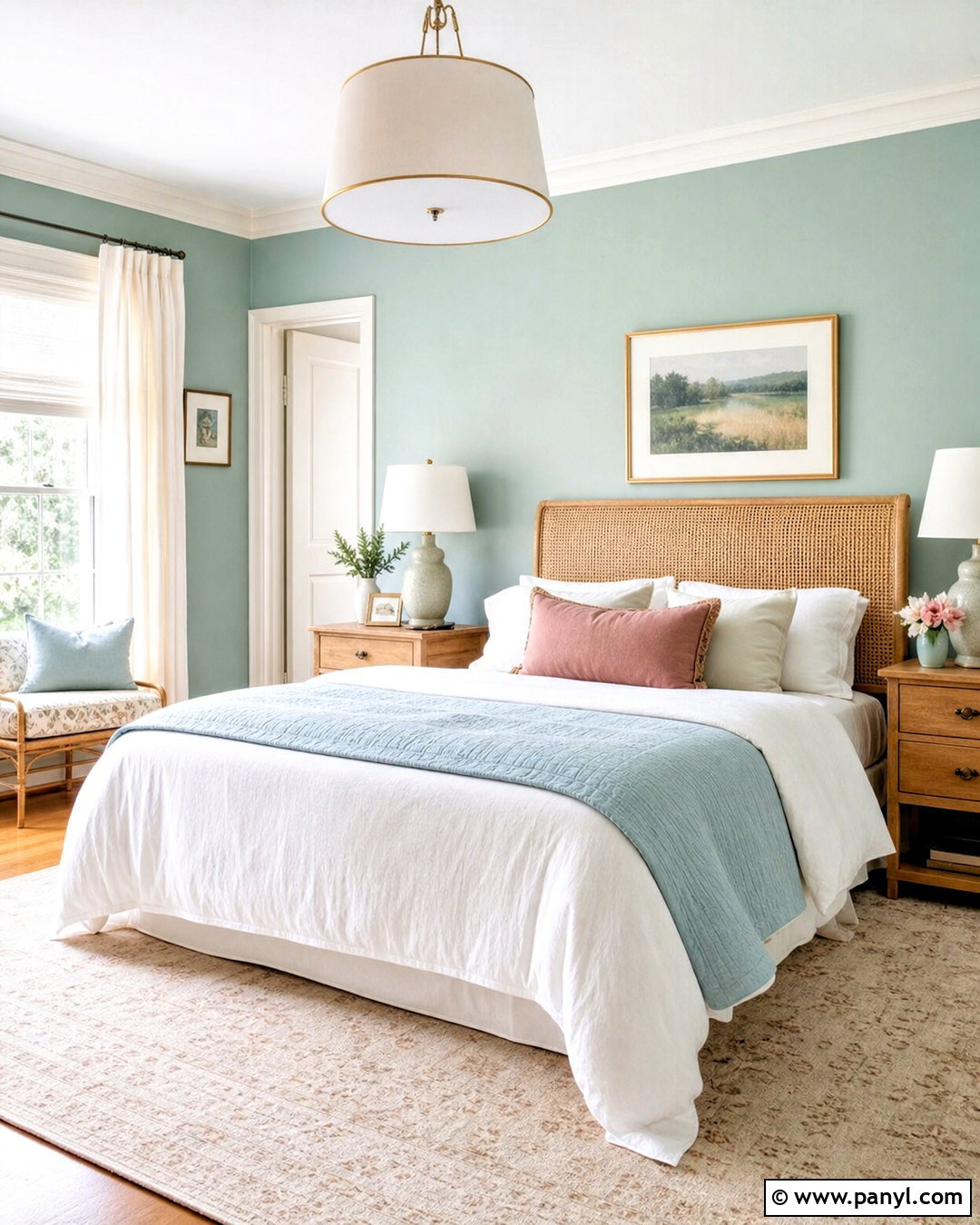 Celadon Green Bedroom - 20 green interior paint ideas