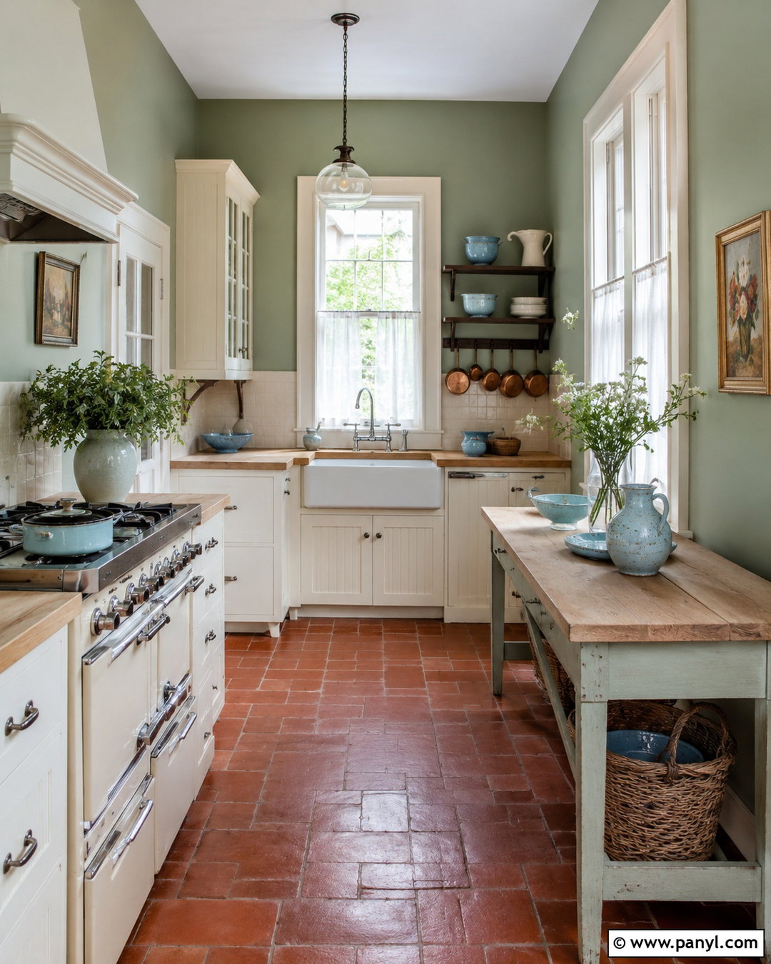 20 Vintage Kitchen With Green Walls: Timeless Design Ideas