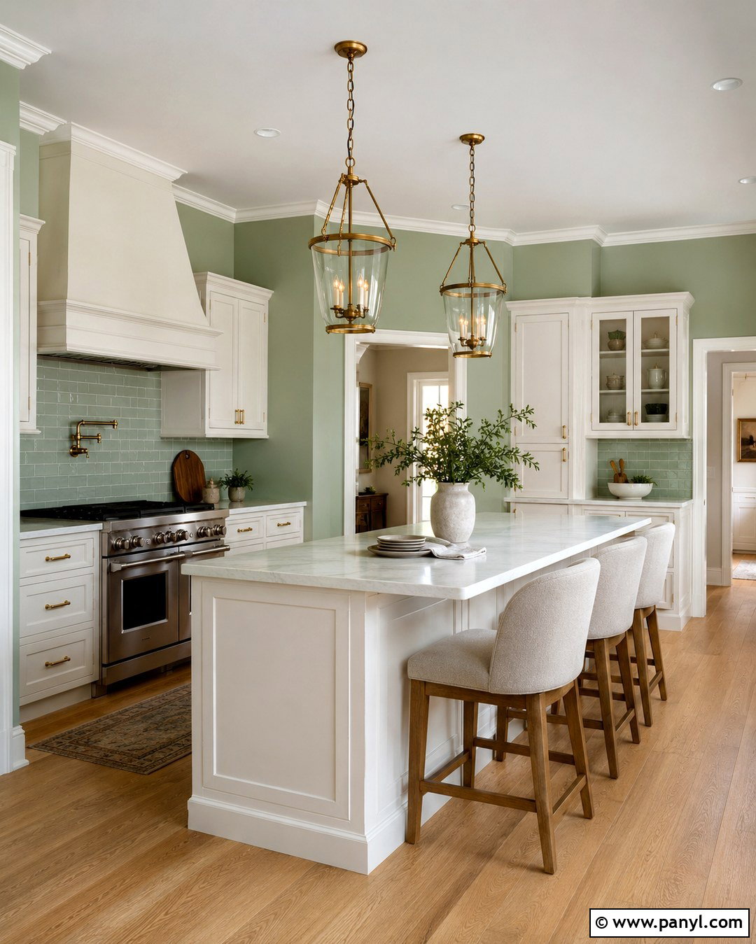 Celadon Green Kitchen Walls - 20 Best Green Color For Kitchen Walls