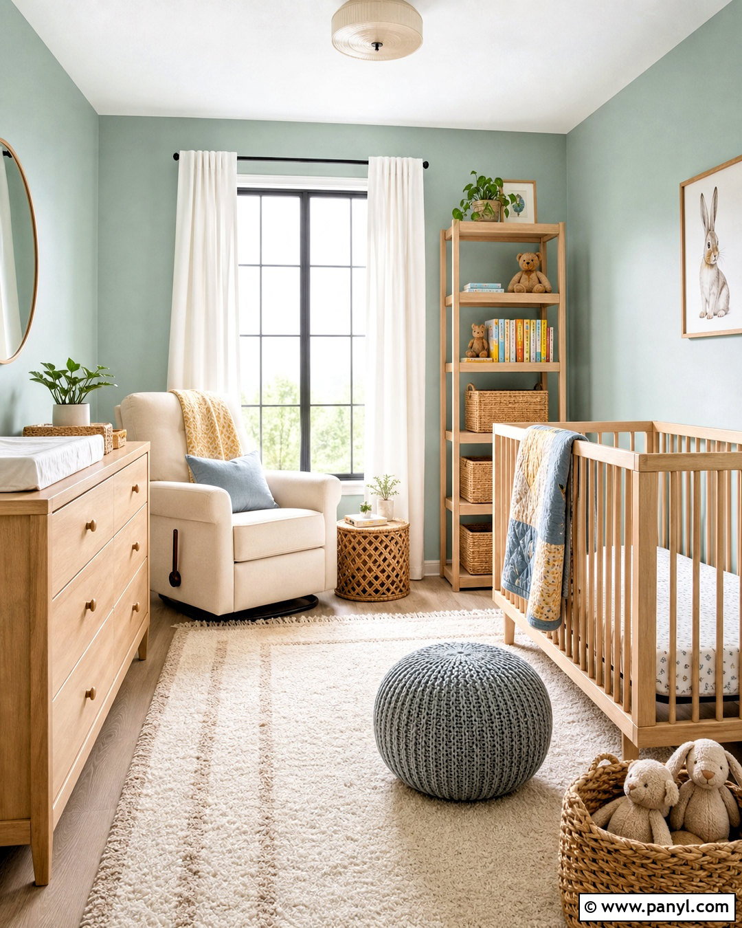 Celadon Green Nursery - 20 green wall color ideas
