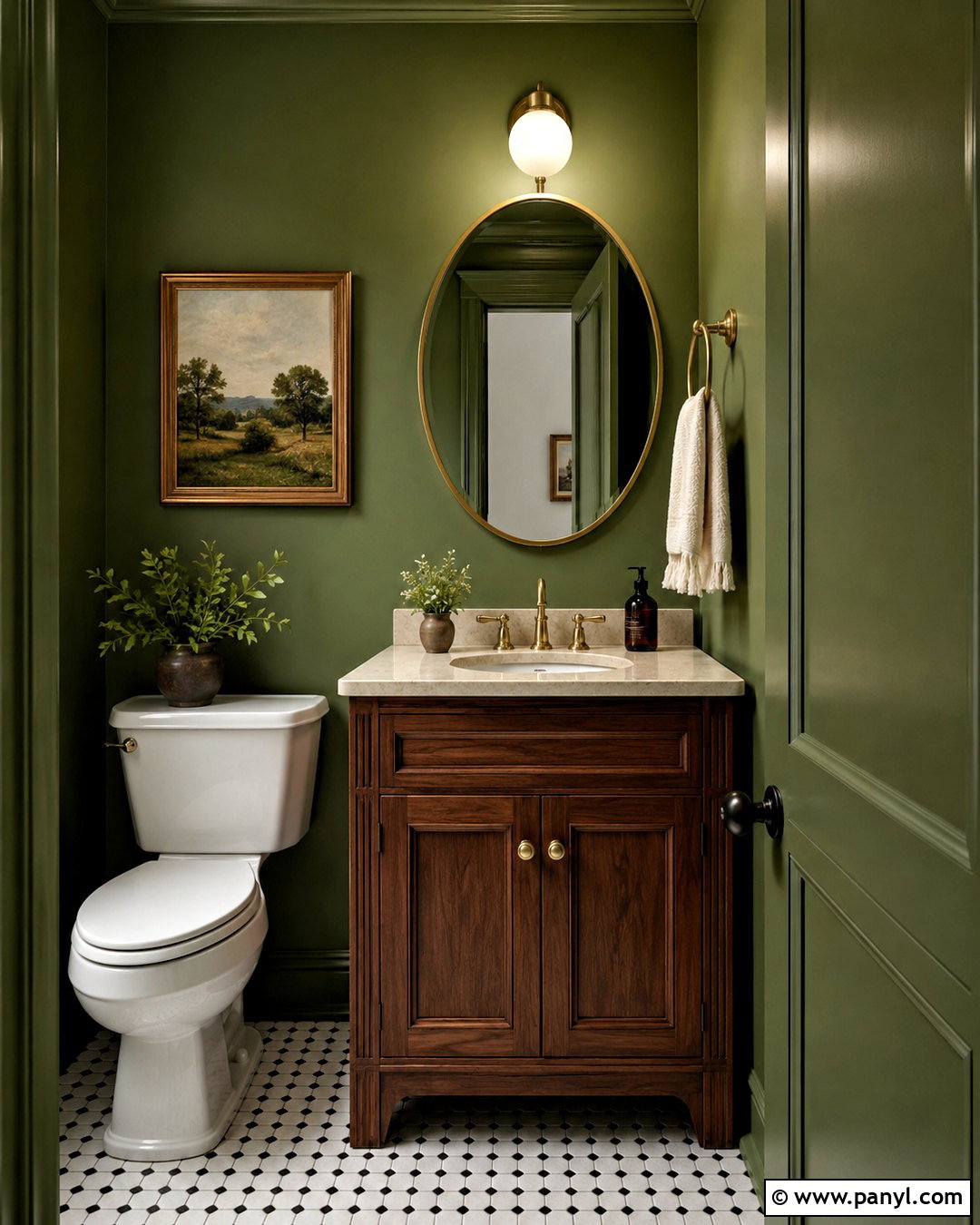 Celery Seeds Powder Room - 20 magnolia green paint colors