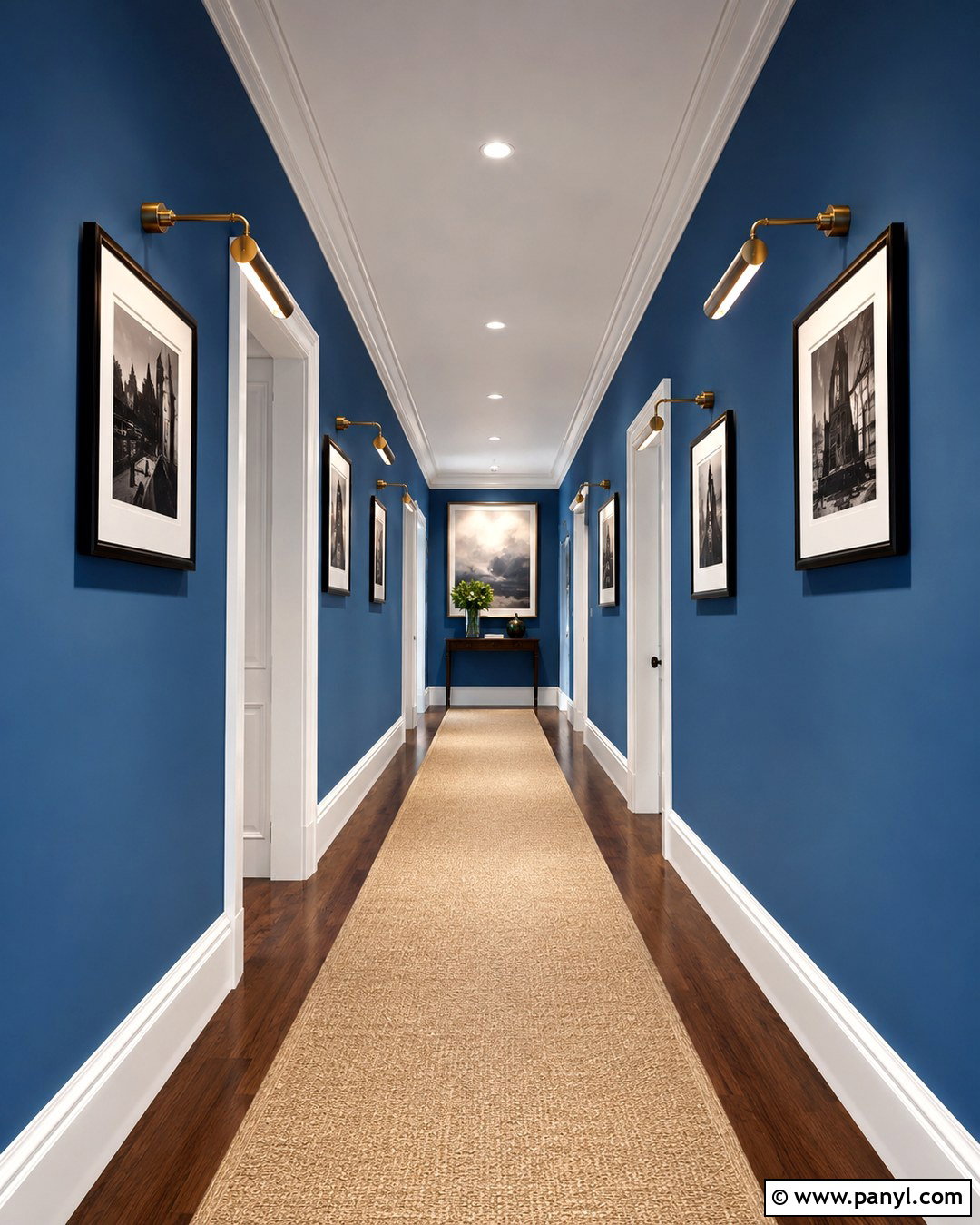 Cerulean Blue Hallway Walls - 20 Cerulean Blue Wall Ideas
