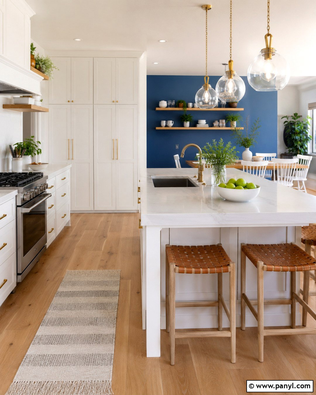 Cerulean Blue Kitchen Wall - 20 Cerulean Blue Wall Ideas
