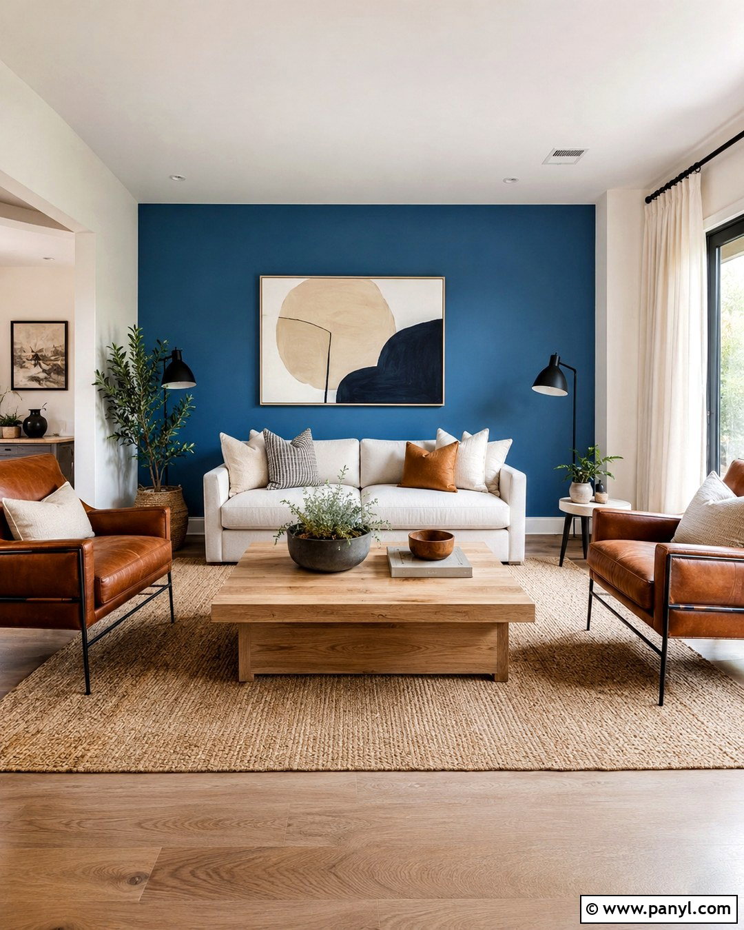 Cerulean Blue Living Room Wall - 20 Cerulean Blue Wall Ideas