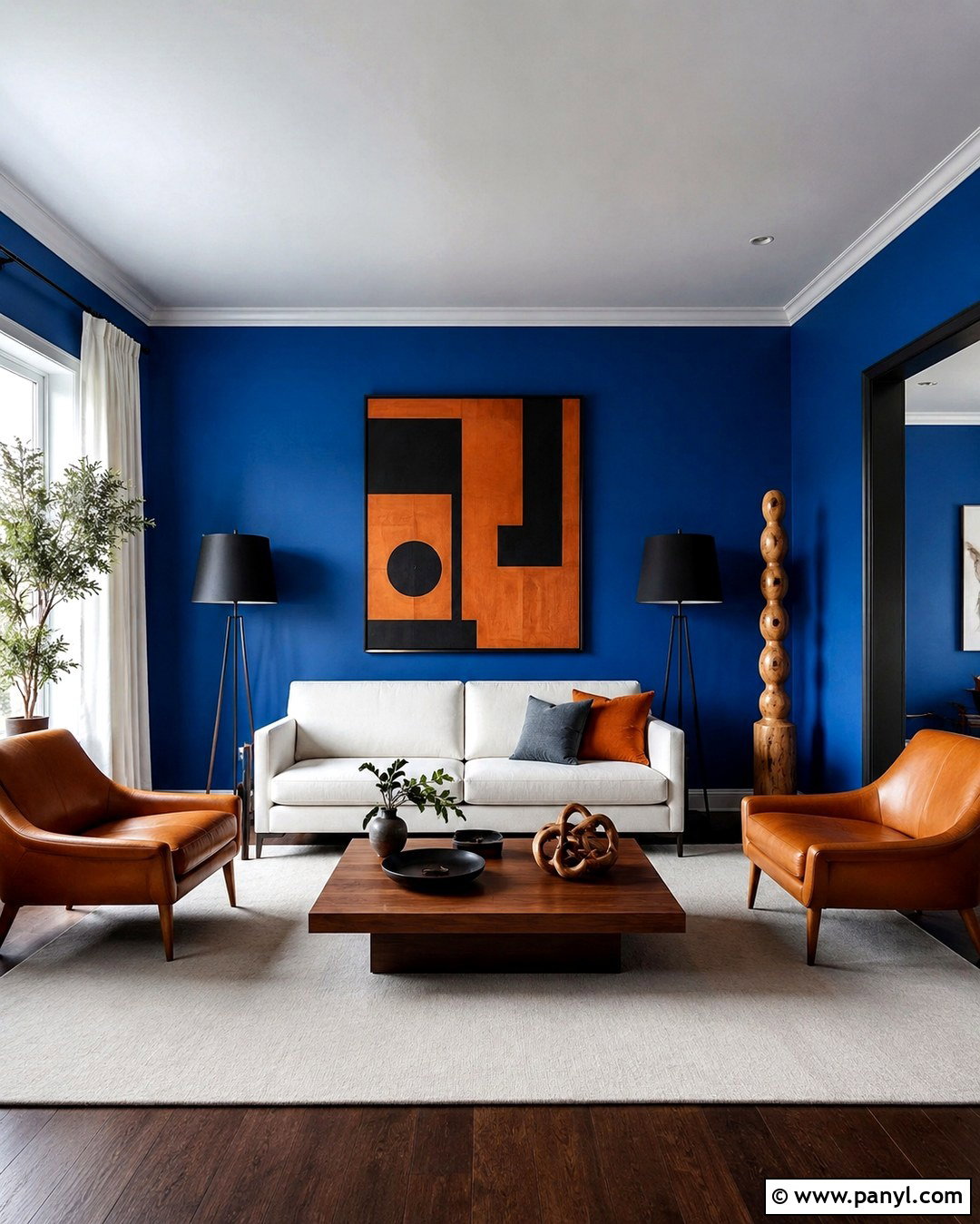 Cerulean Blue Living Room Walls - 20 Shades Of Blue For Walls