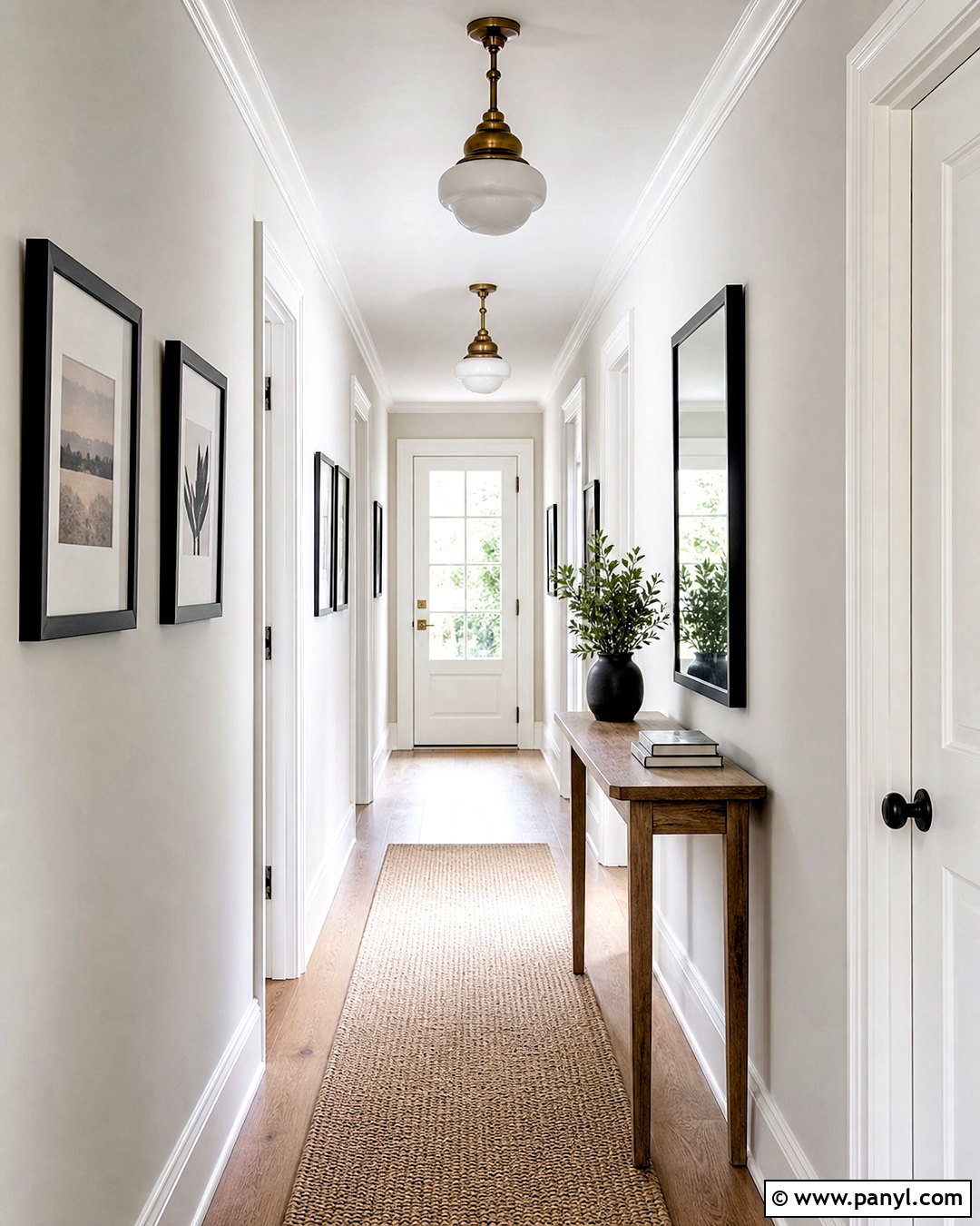 Chalk White Gray Hallway - 20 white gray paint color ideas