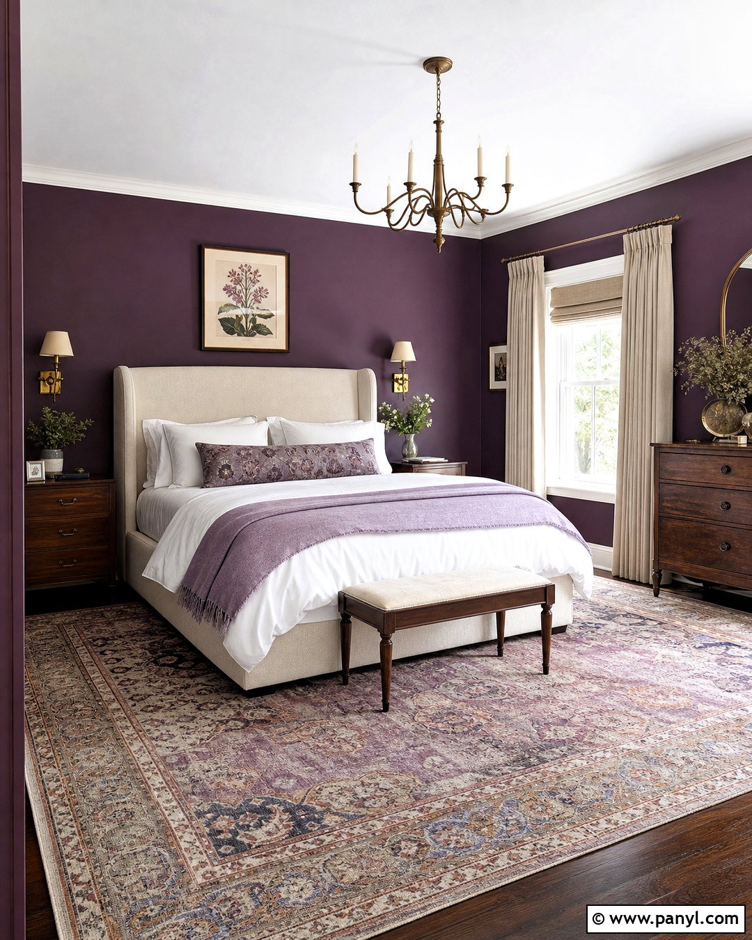 Chambourd Purple Bedroom - 20 royal purple paint colors