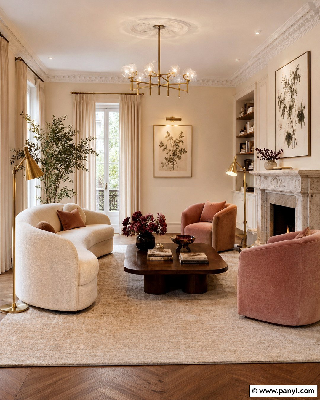 Champagne Beige Walls - 20 Romantic Wall Colors