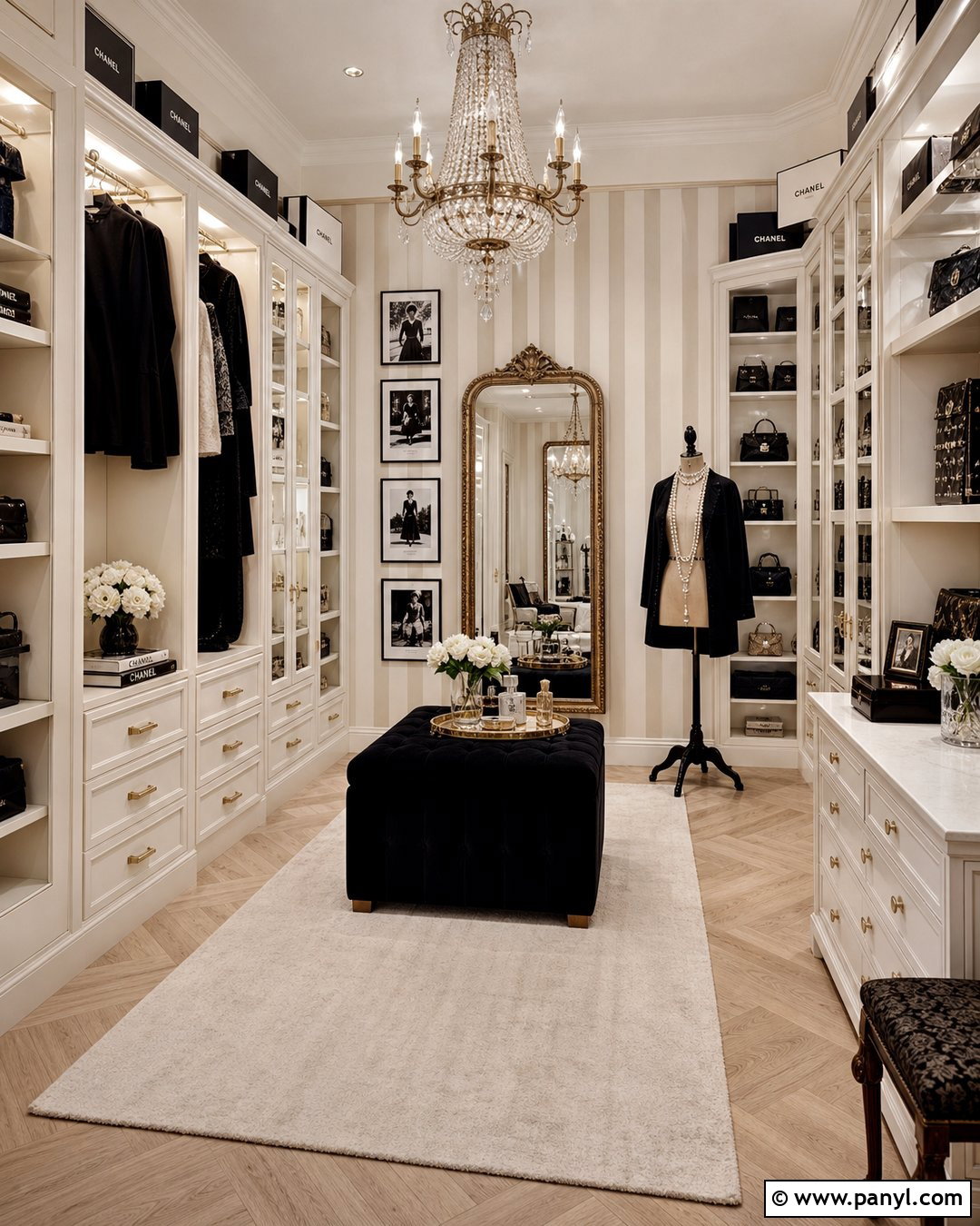 Chanel Boutique Wallpaper Walk-In Closet - 35 chanel wallpaper vintage ideas