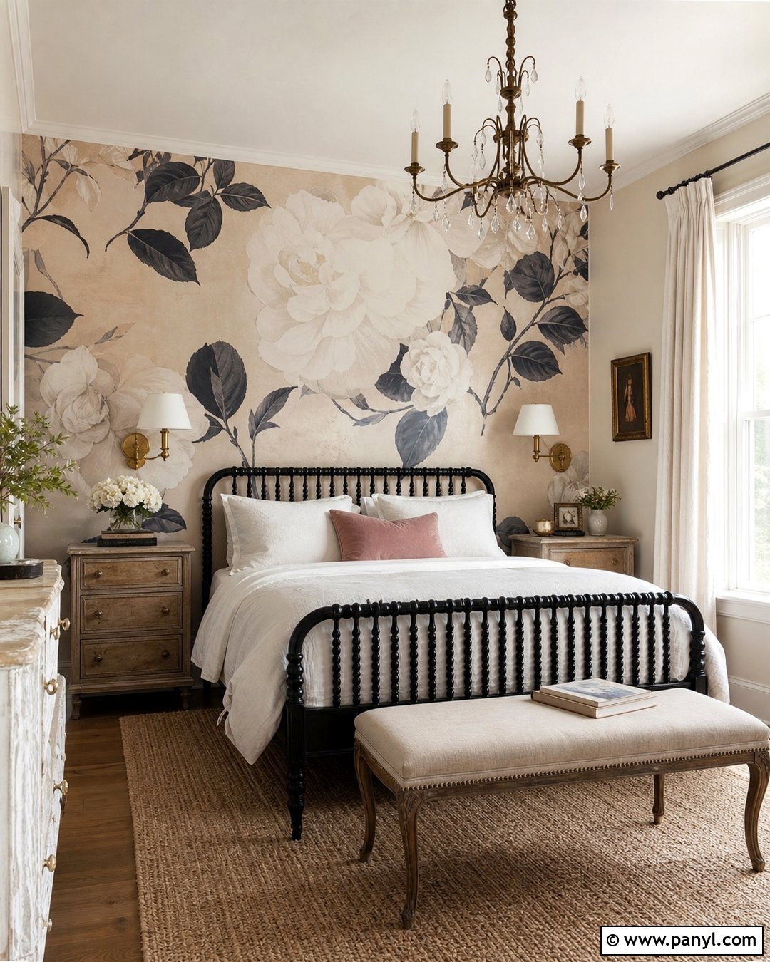 Chanel Camellia Wallpaper Guest Room - 35 chanel wallpaper vintage ideas