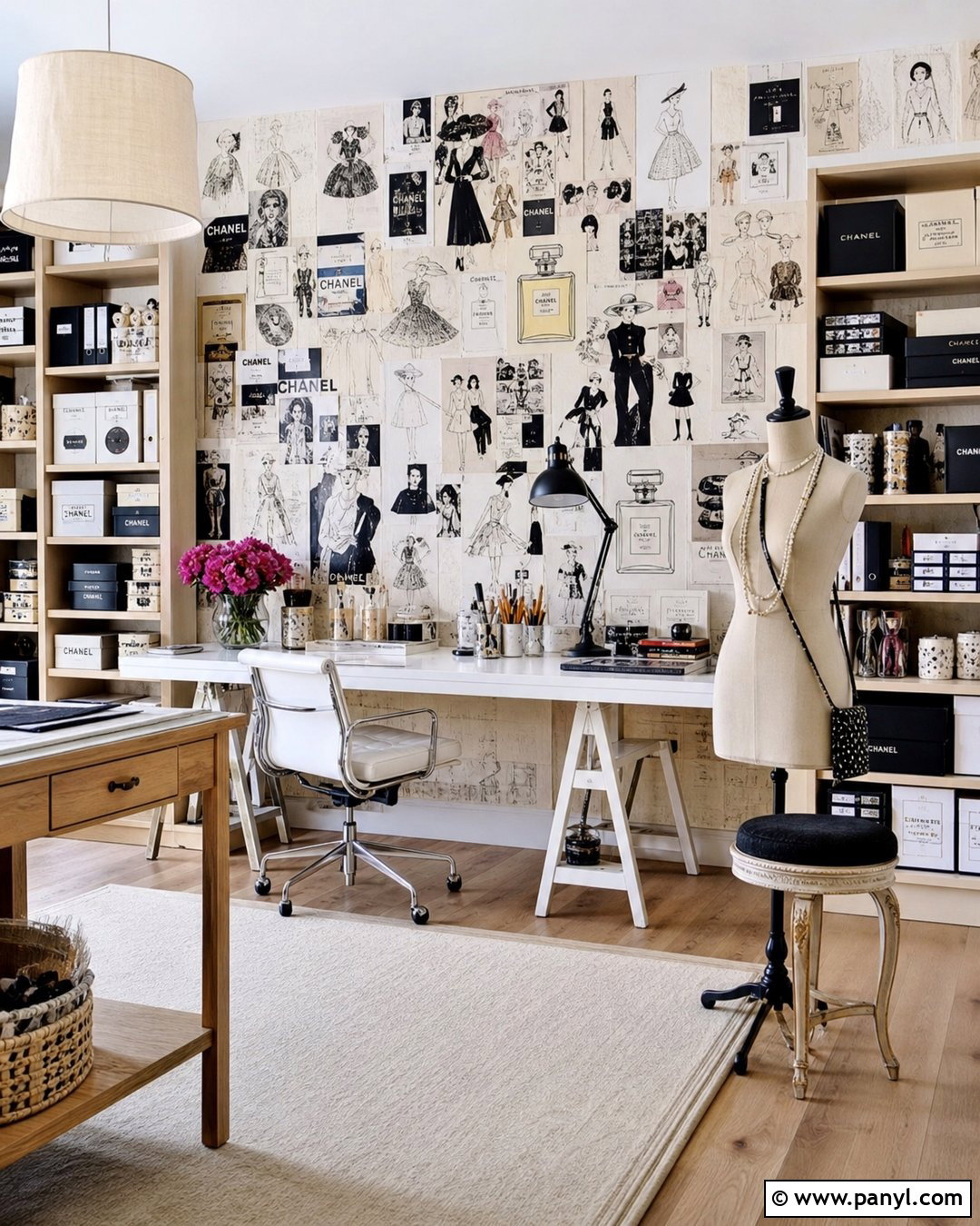 Chanel Collage Wallpaper Craft Room - 35 chanel wallpaper vintage ideas