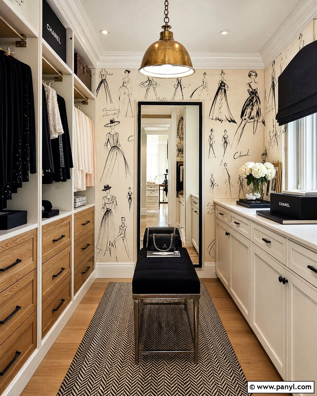 Chanel Fashion Sketch Wallpaper Closet - 35 chanel wallpaper vintage ideas