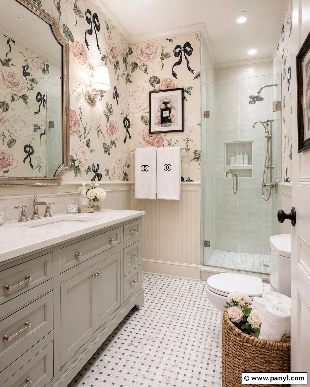 Chanel Floral Wallpaper Bathroom - 35 chanel wallpaper vintage ideas