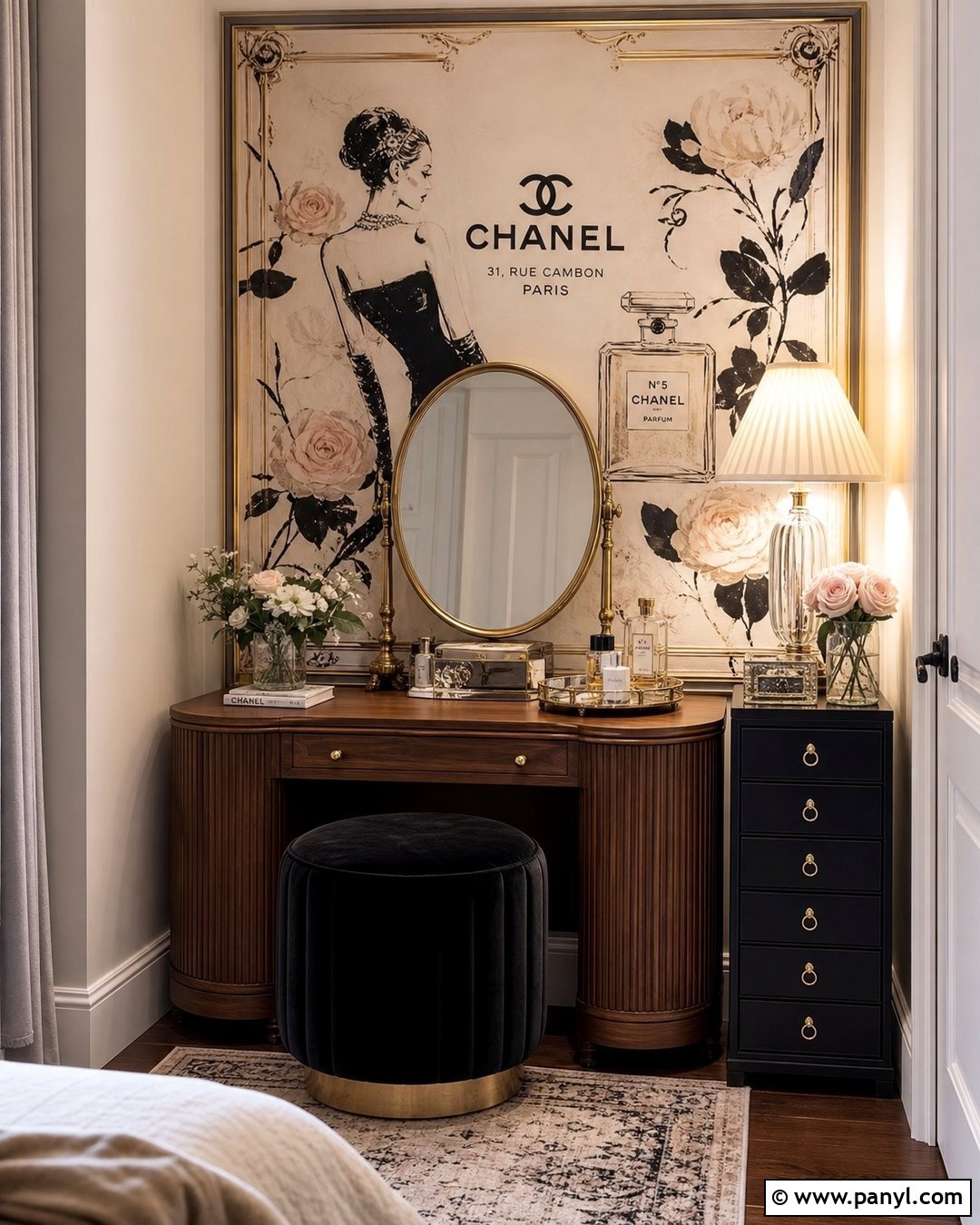 Chanel Wallpaper Vanity Corner - 35 chanel wallpaper vintage ideas