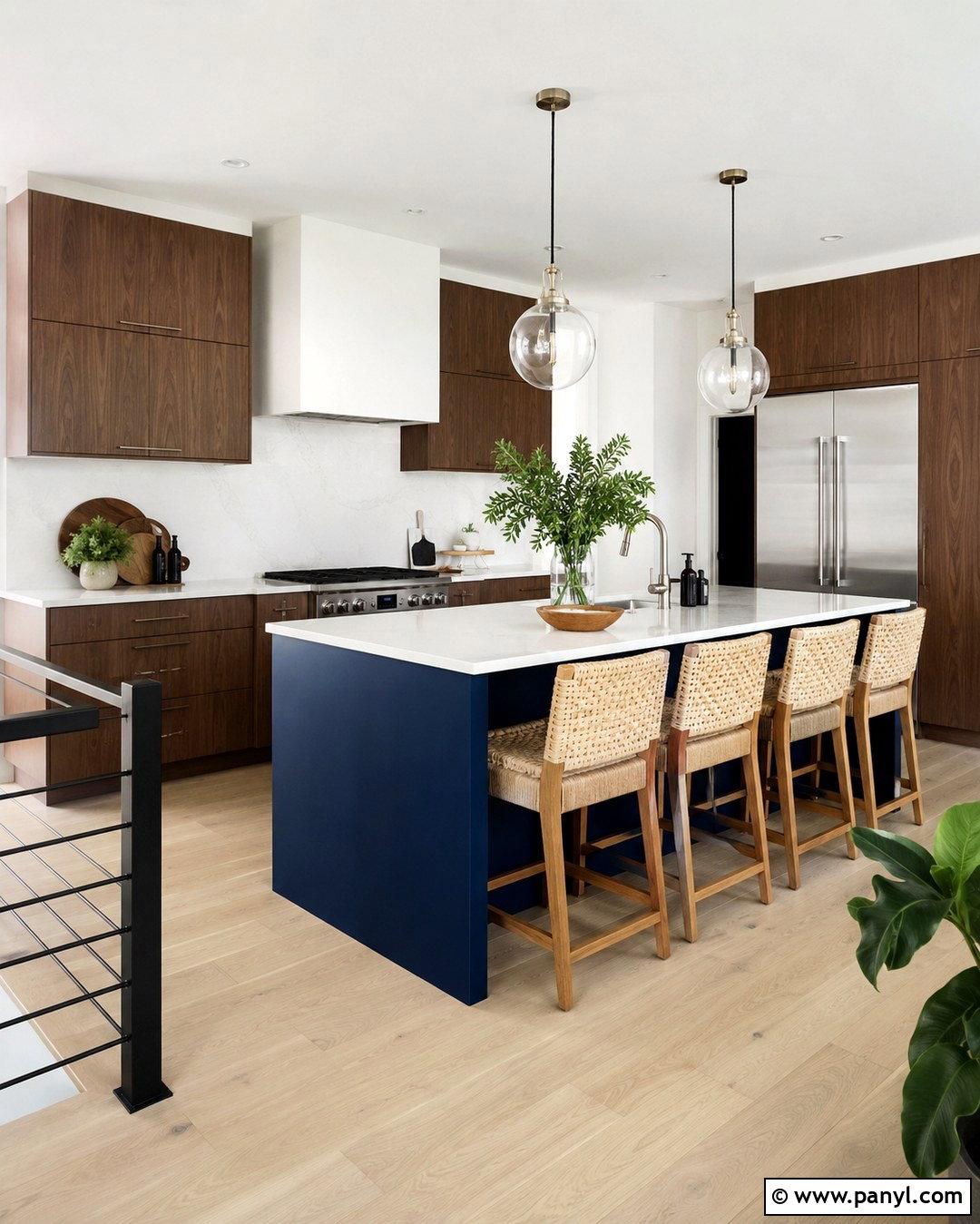 Chantilly Lace Modern Kitchen Walls - 20 Benjamin Moore White Walls