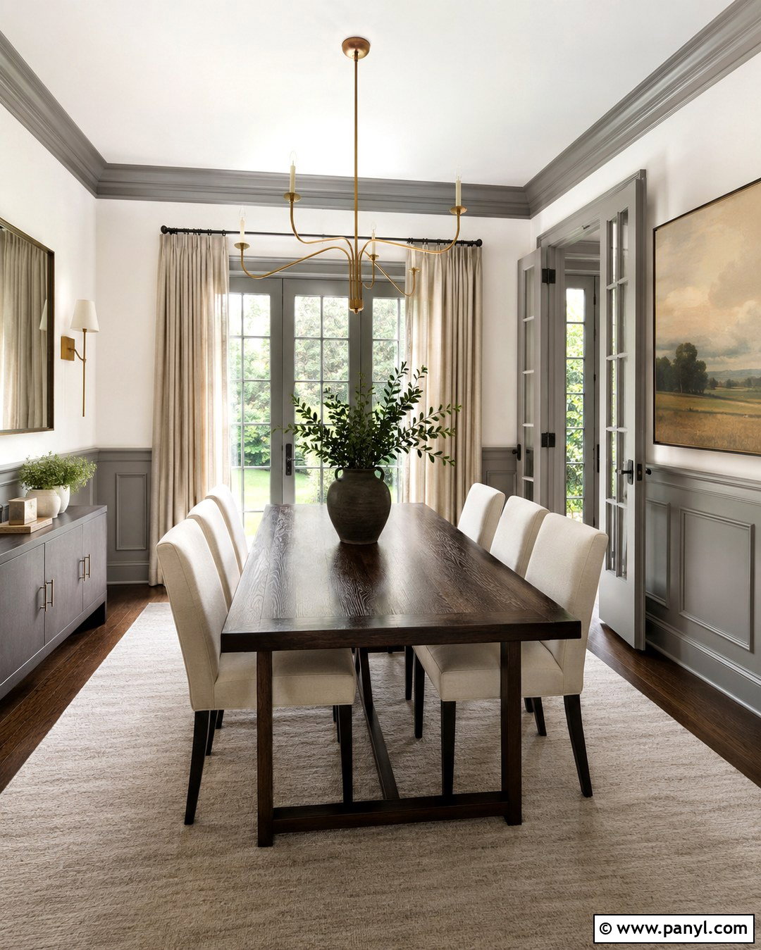 Chantilly Lace Walls With Chelsea Gray Trim - 20 Trim Color For Chantilly Lace Walls