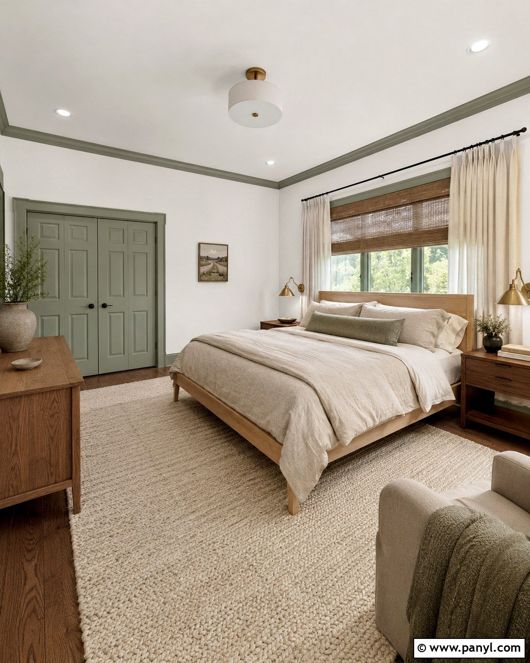 Chantilly Lace Walls With October Mist Trim - 20 Trim Color For Chantilly Lace Walls