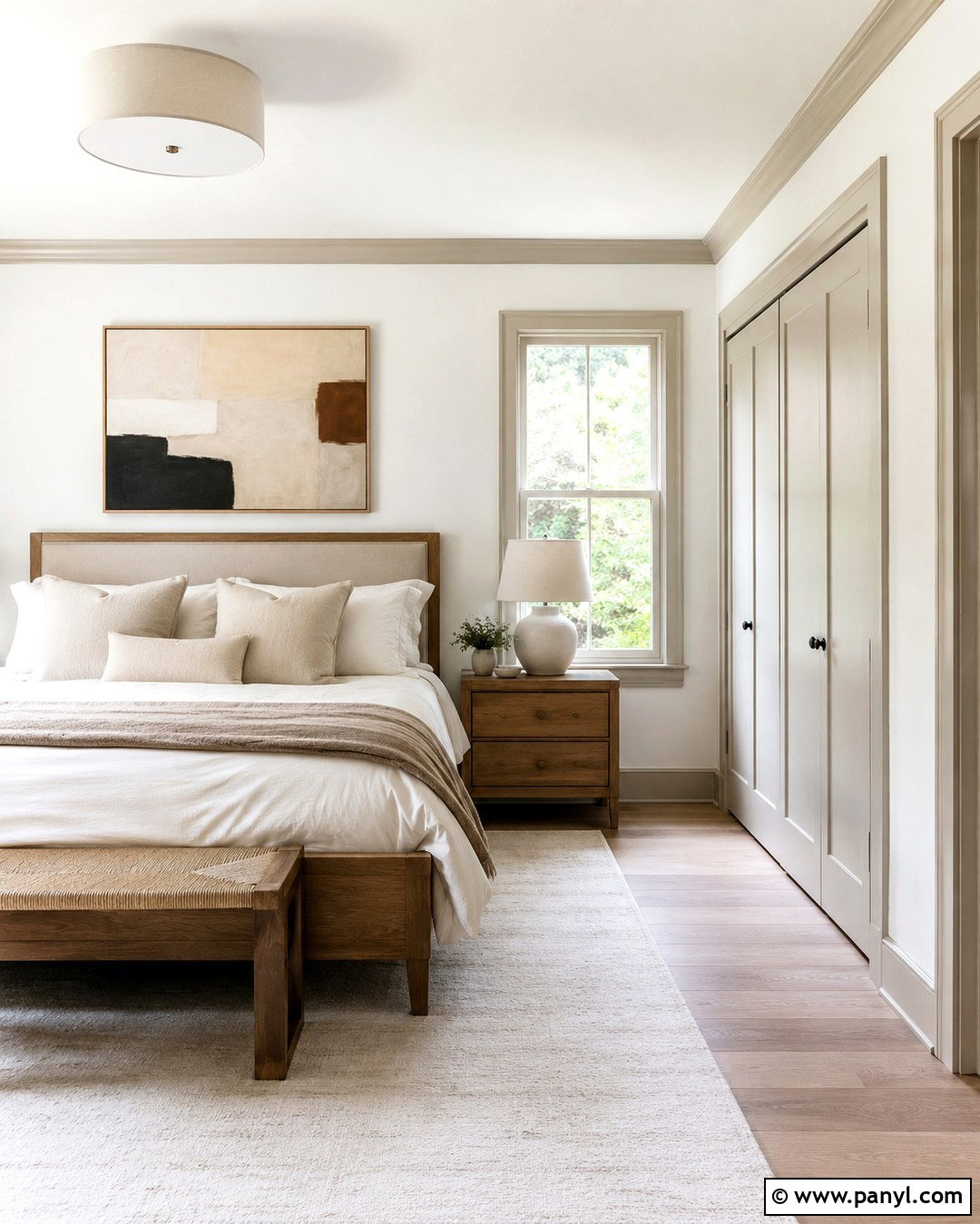 Chantilly Lace Walls With Pale Oak Trim - 20 Trim Color For Chantilly Lace Walls