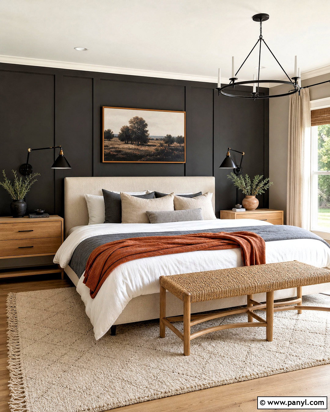 Charcoal Accent Wall Bedroom - 20 dark accent wall bedroom ideas