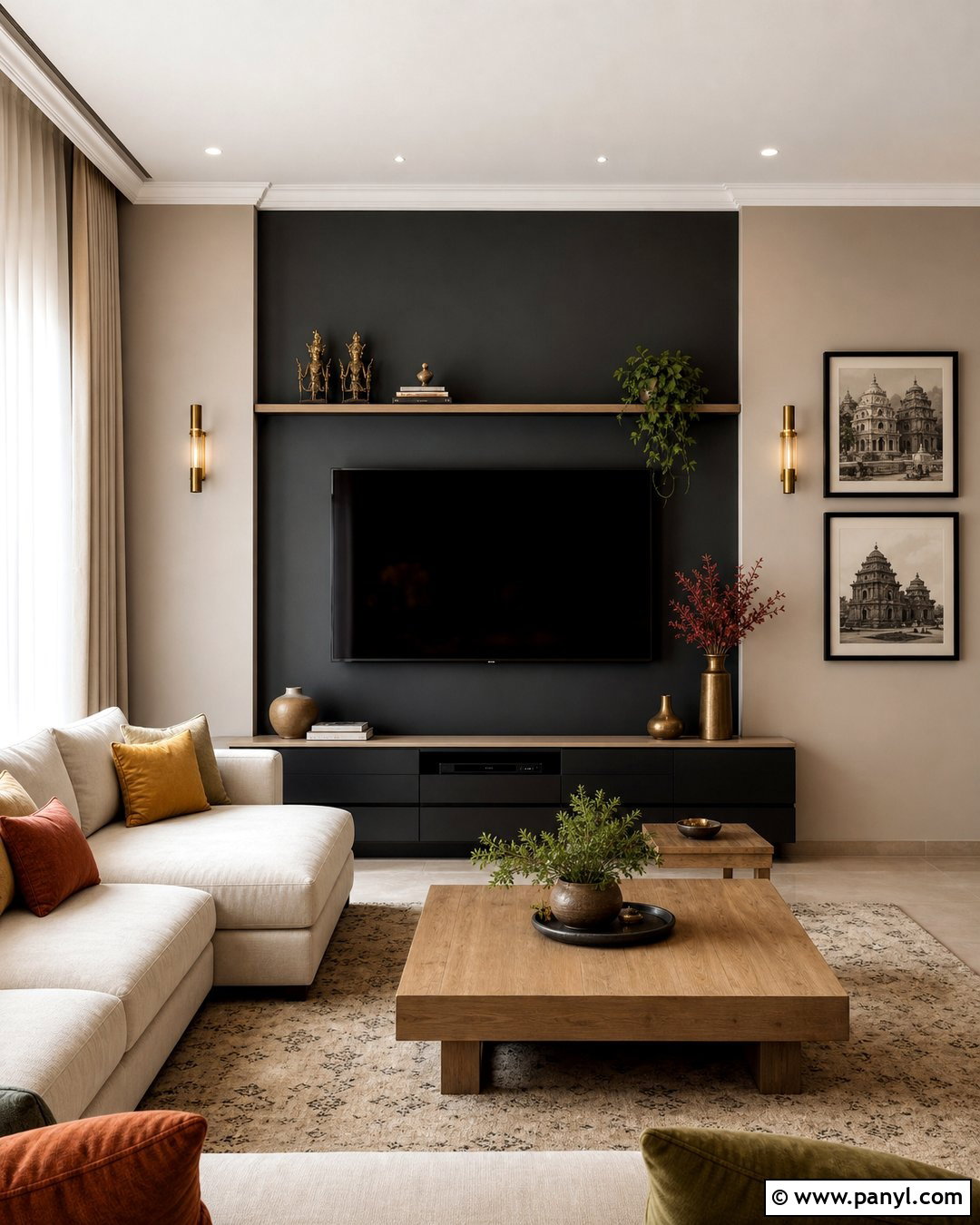 Charcoal And Beige Living Room Walls - 30 Colour For Living Room Wall Indian Ideas