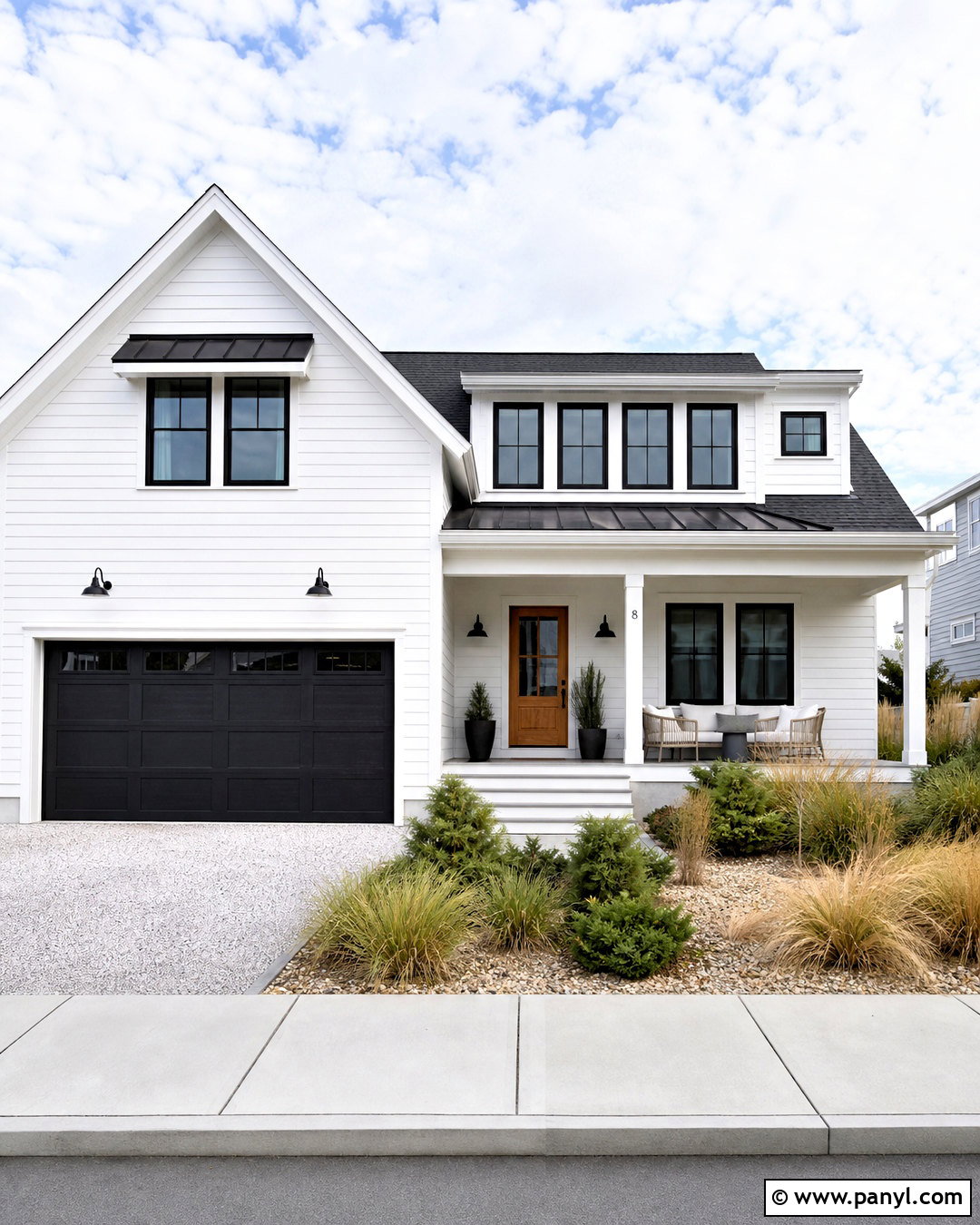 Charcoal And Coastal White Beach House Palette - 20 beach house color palette ideas