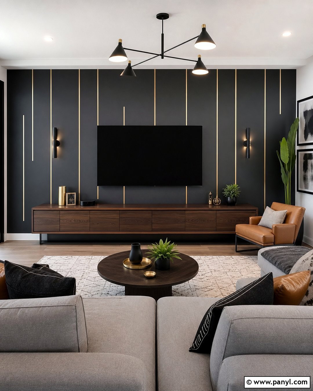 35 Gold Stripe Wall Ideas for a Chic, Luxe Home Makeover
