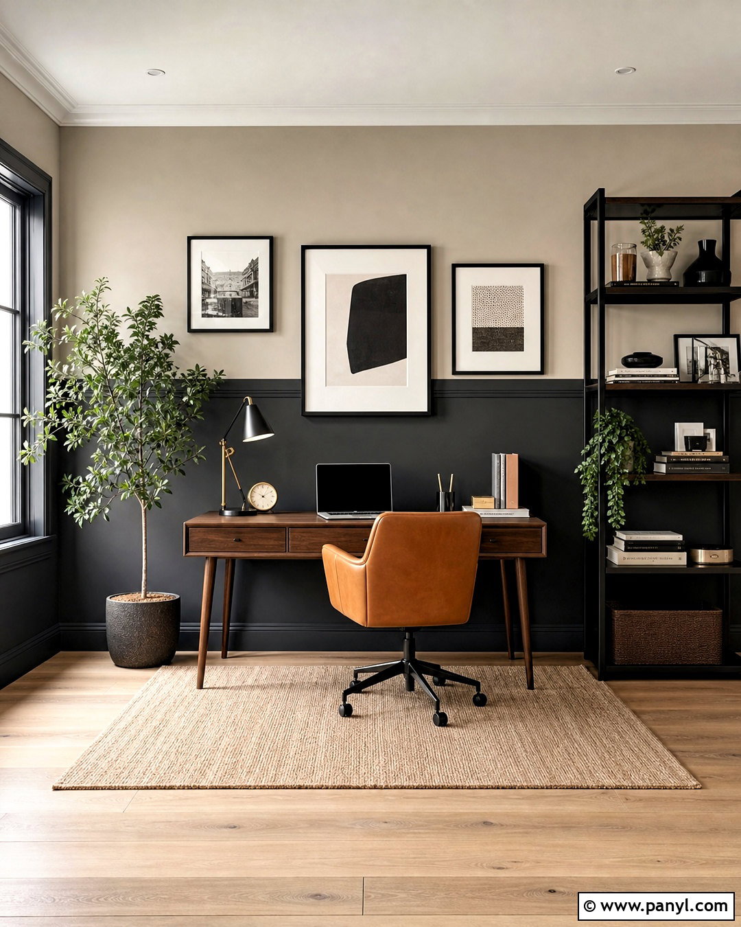 Charcoal And Greige Split Wall Paint - 20 split wall paint color schemes