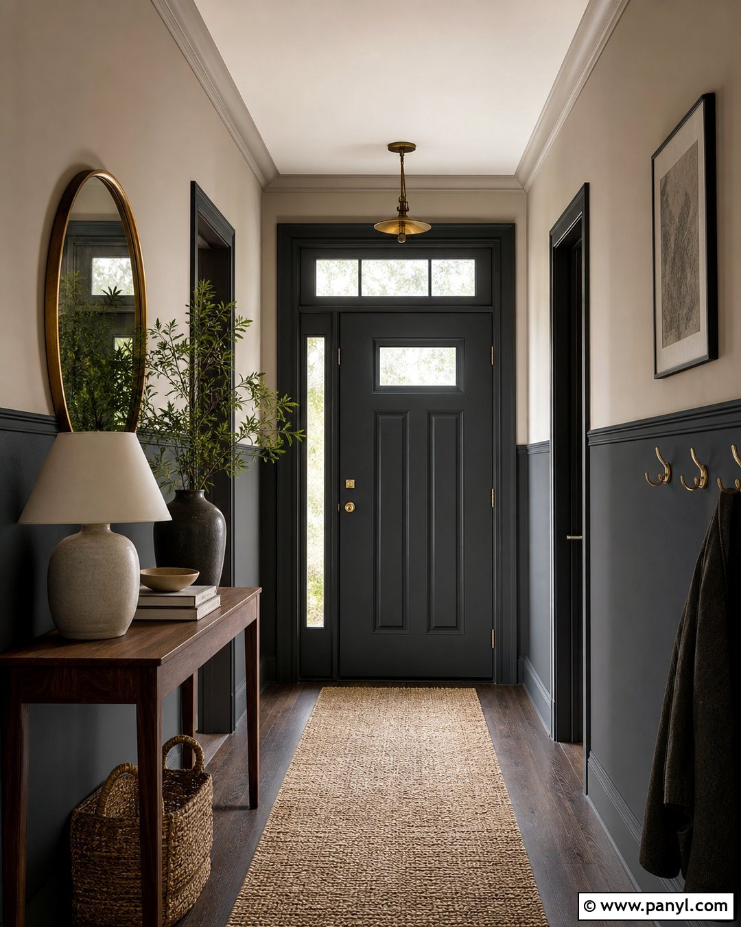 Charcoal And Greige Two Tone Walls - 45 two tone walls