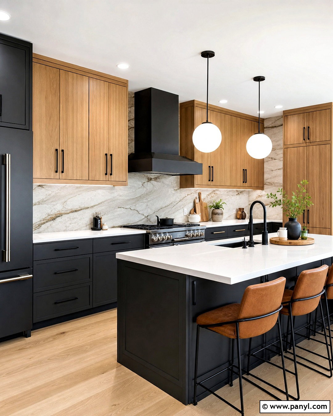 Charcoal And Light Oak Kitchen Cabinets - 20 kitchen cabinets colour combinations
