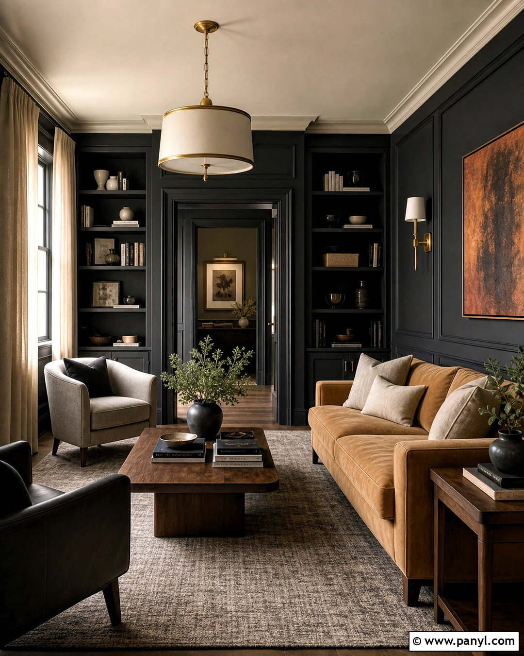 Charcoal And Mushroom Interior Paint Scheme - 20 interior paint schemes