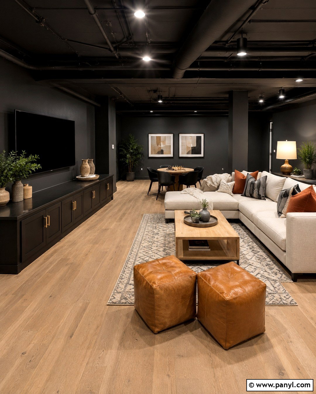 Charcoal Basement Wall Color - 20 Wall Color For Basement Ideas