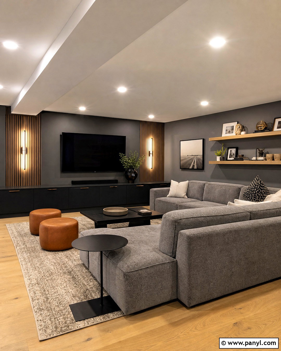 Charcoal Basement Walls - 20 basement wall colors