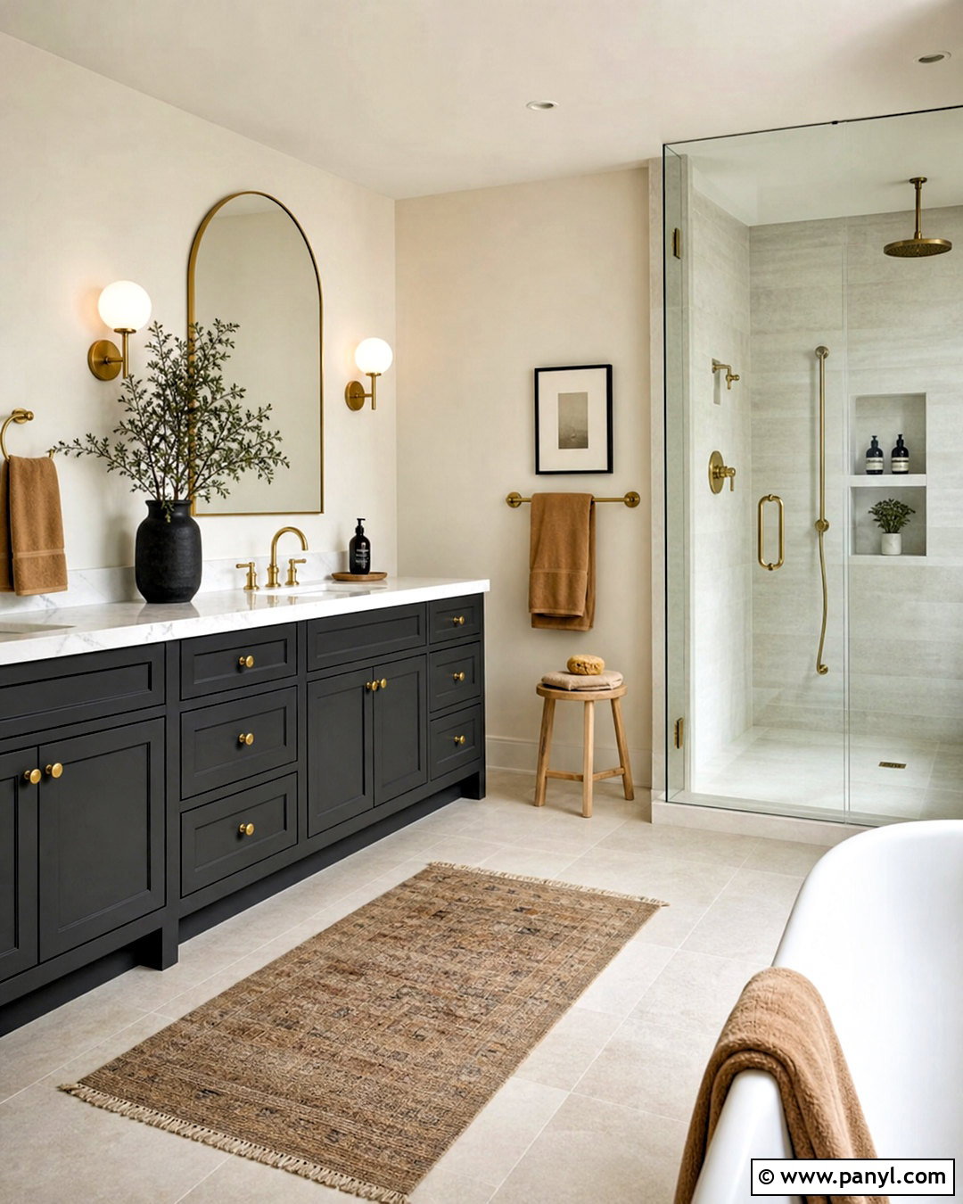 Charcoal Bathroom Cabinets - 20 bathroom cabinet color ideas