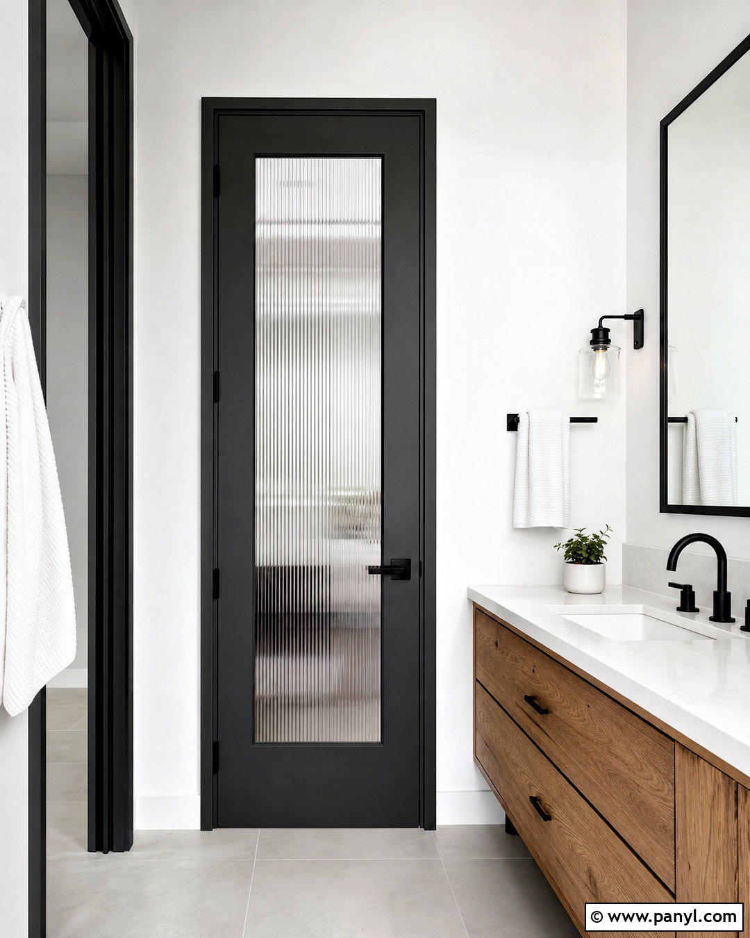 Charcoal Bathroom Door - 20 charcoal doors interior ideas