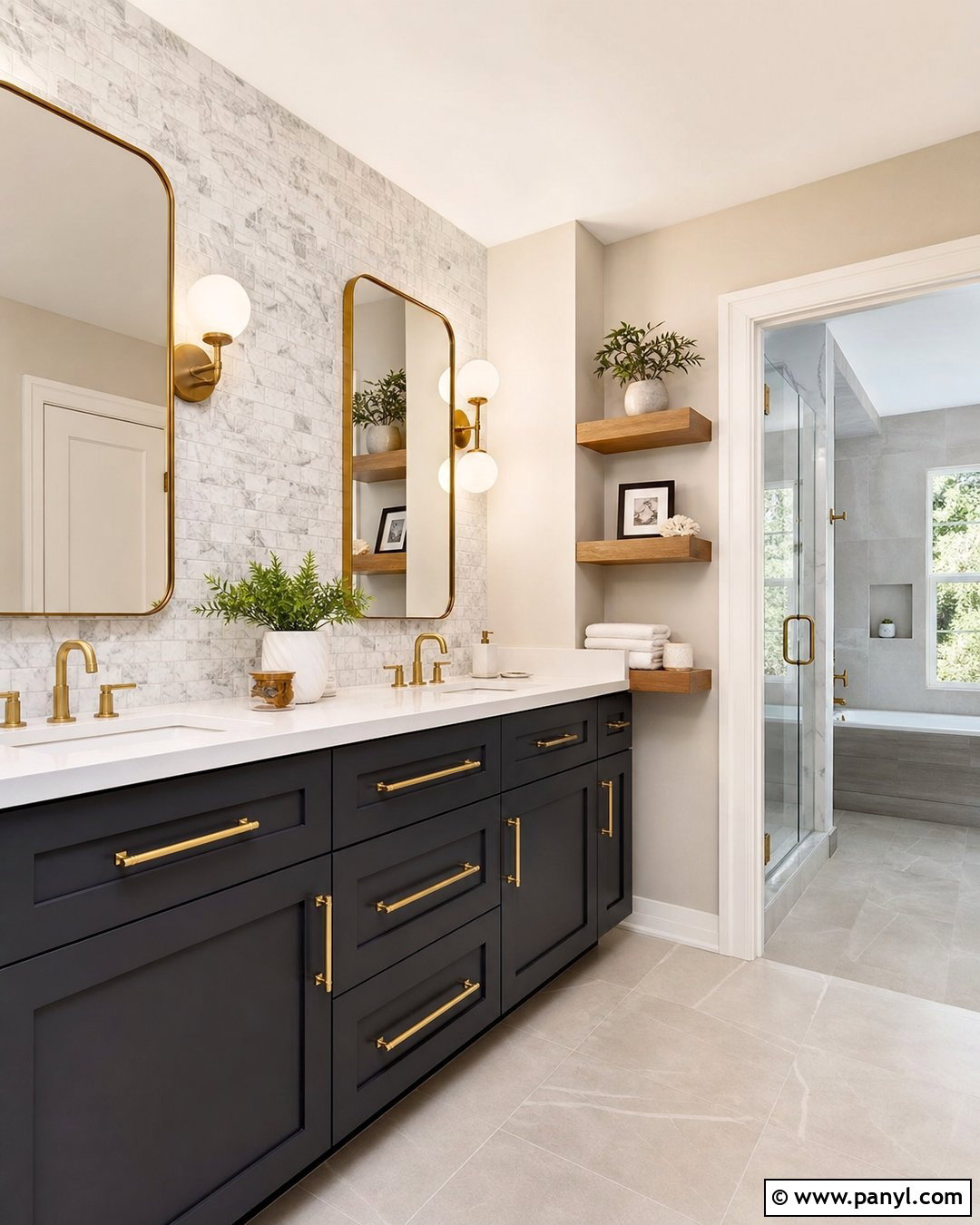 Charcoal Bathroom Vanity - 35 painted bathroom vanity colors