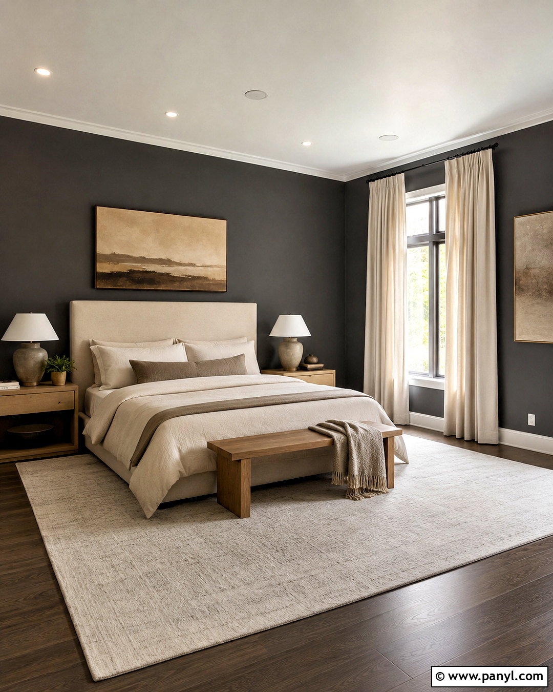 Charcoal Bedroom Walls - 35 Wall Paint Bedroom Ideas