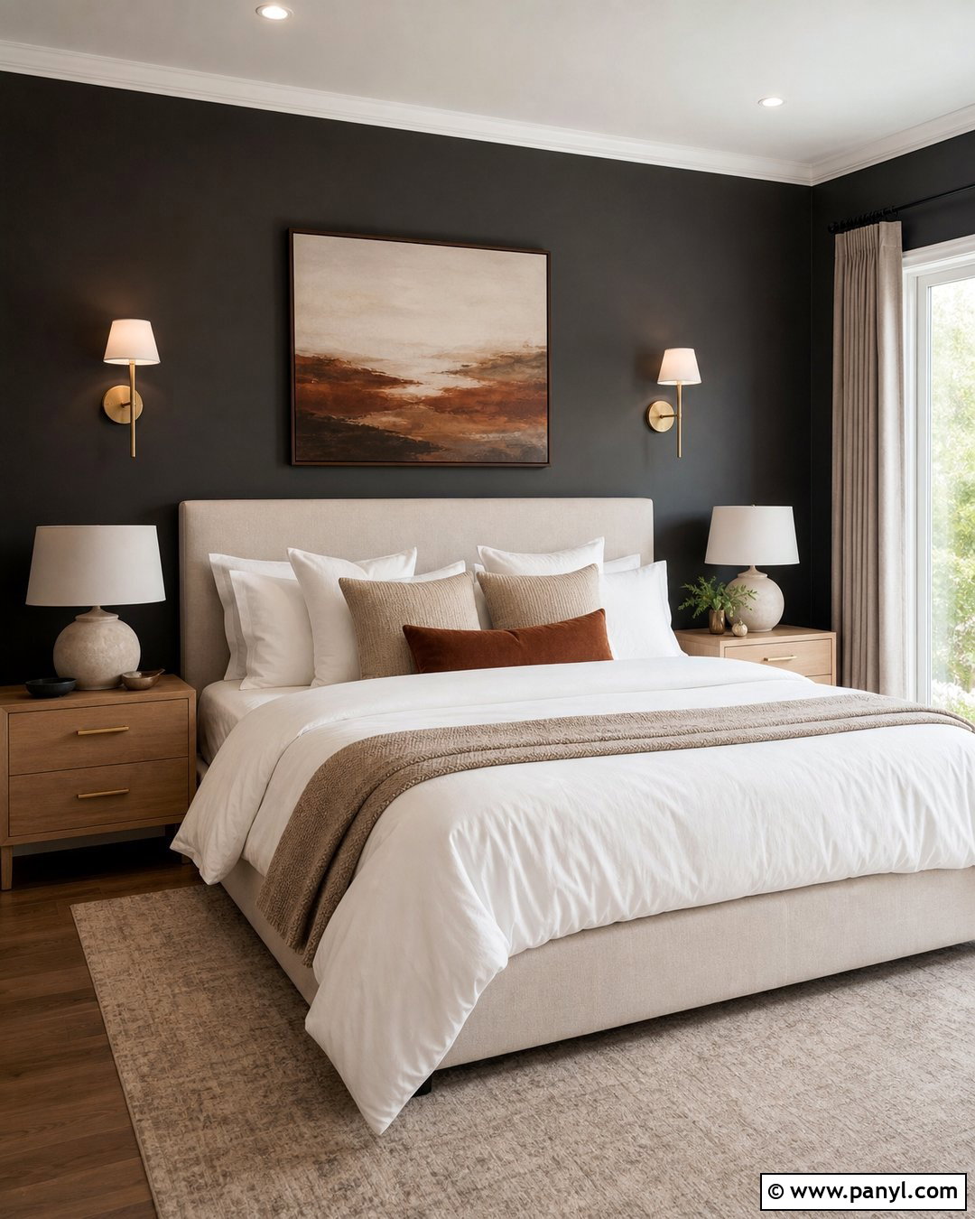 Charcoal Bedroom Walls - 50 home wall colour ideas
