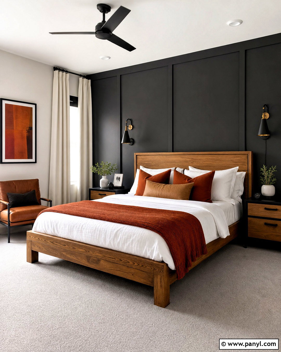 Charcoal Bedroom With Grey Carpet - 20 bedroom ideas grey carpet ideas
