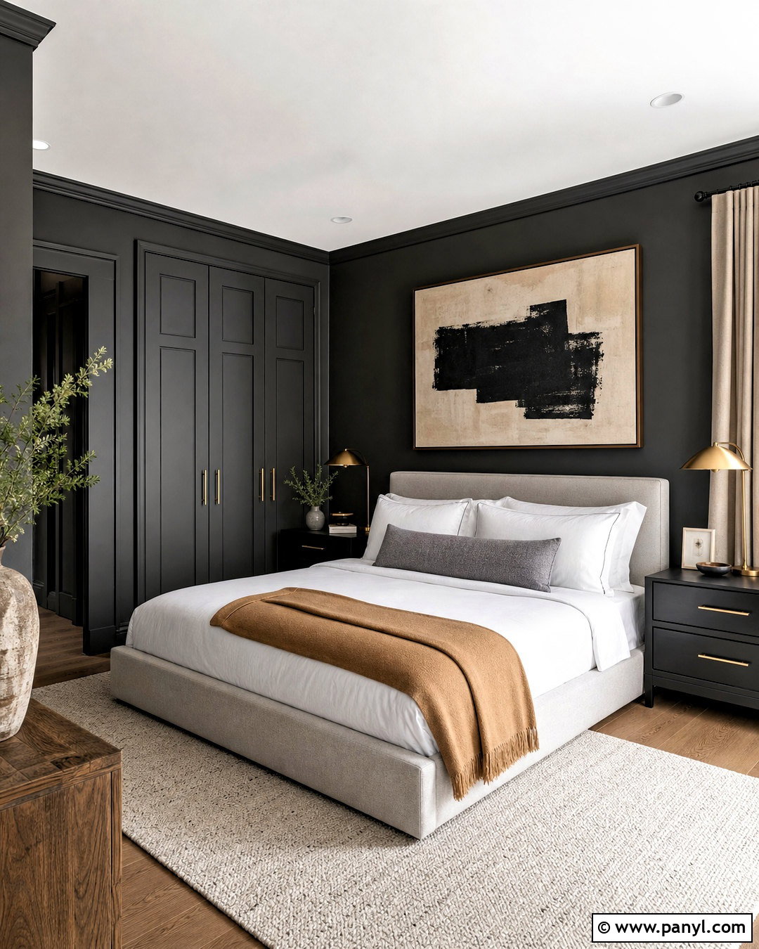 Charcoal Bedroom - 20 room color ideas bedroom paint design ideas