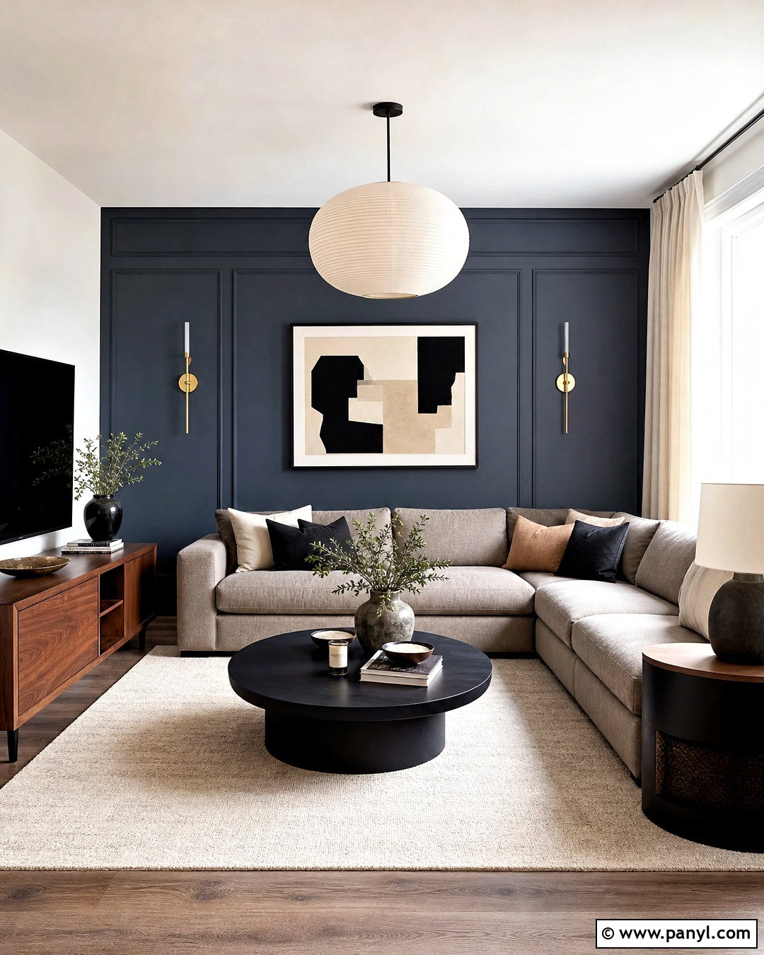 Charcoal Blue Accent Wall Living Room - 20 sw charcoal blue ideas