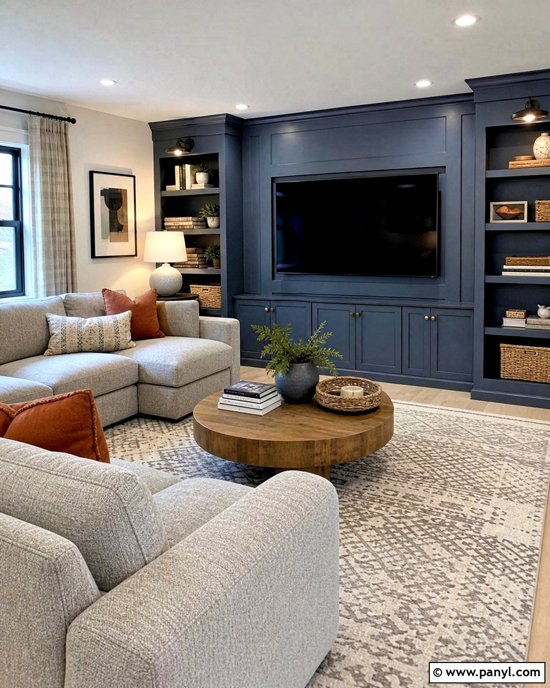Charcoal Blue Basement Family Room - 20 sw charcoal blue ideas